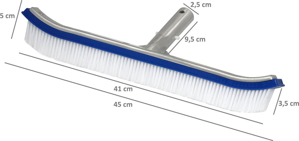 POWERHAUS24 Eckbürste Für Poolreinigung - Aufsteckbar Auf Teleskopstange