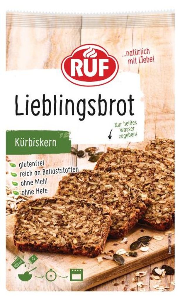 RUF Lieblingsbrot Kürbiskern Backmischung Produktbild 