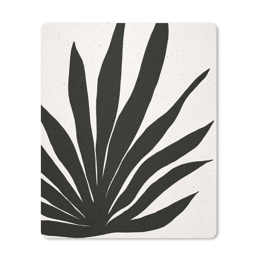 MuchoWow Mauspad Mousepad Blatt - Pflanze - Minimalismus 19x23 cm - Mousepads - Maus Mat - Pad - Mausunterlage - Mauspads - Spielen