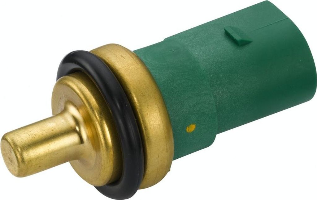 A single automotive sensor on a white background.