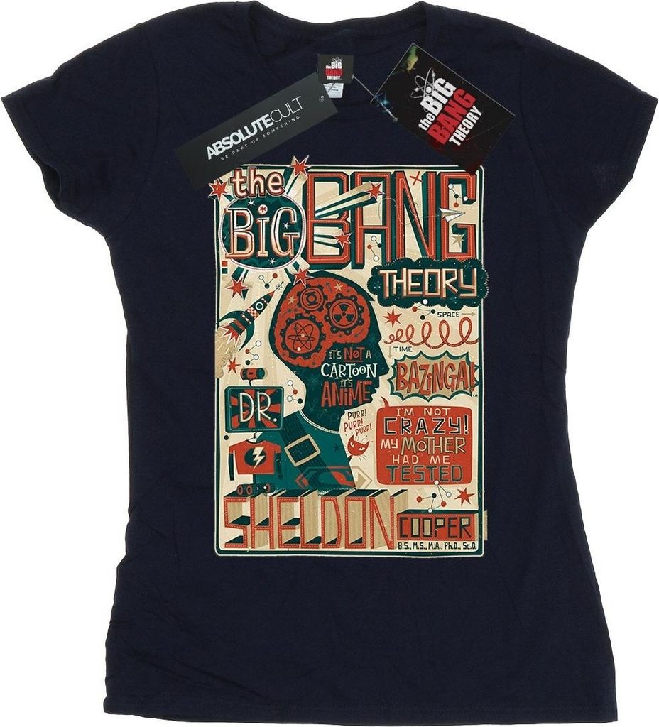 Big Bang Theory - T-Shirt für Damen BI9442 (S) (Marineblau)