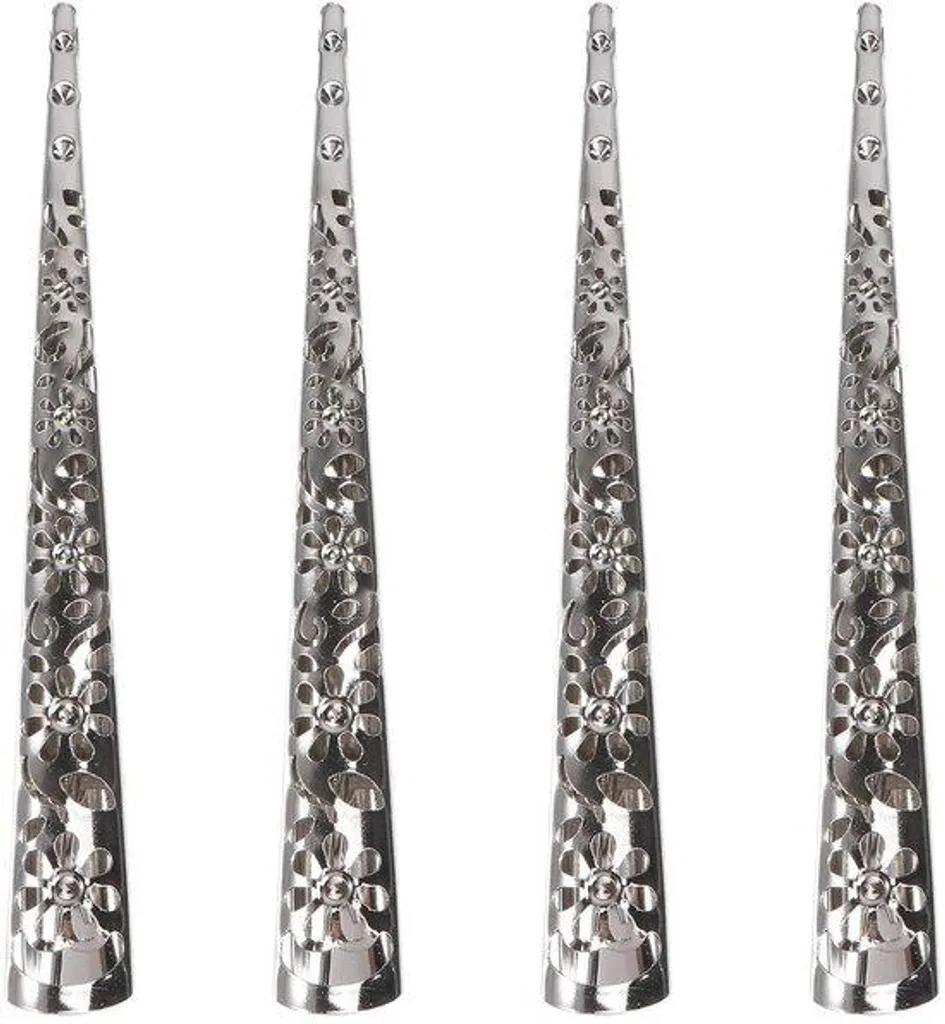 Pince à cheveux tortue argentée - Grande barrette métallique pour femme