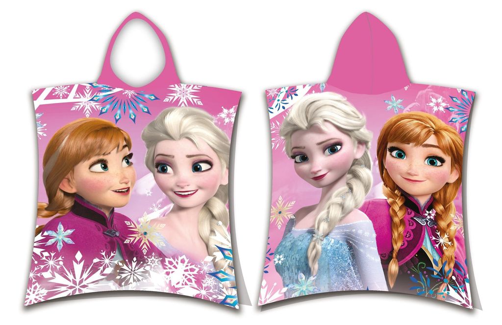 50 x115cm Disney Eiskönigin 2 Frozen Badeponcho mit Kapuze Handtuch Badetuch 