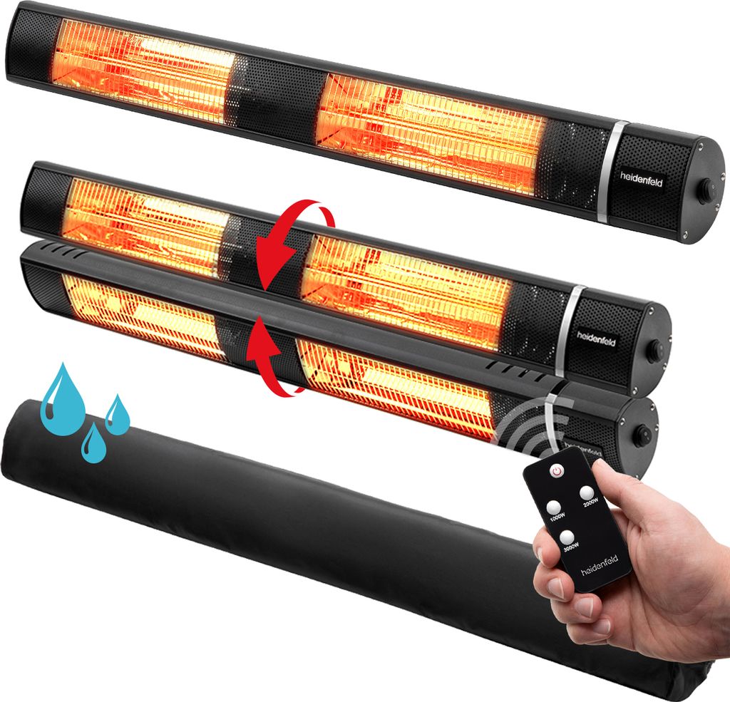 Heidenfeld Infrarot-Heizstrahler IH110 | 1000-3000 Watt - Produktbild 