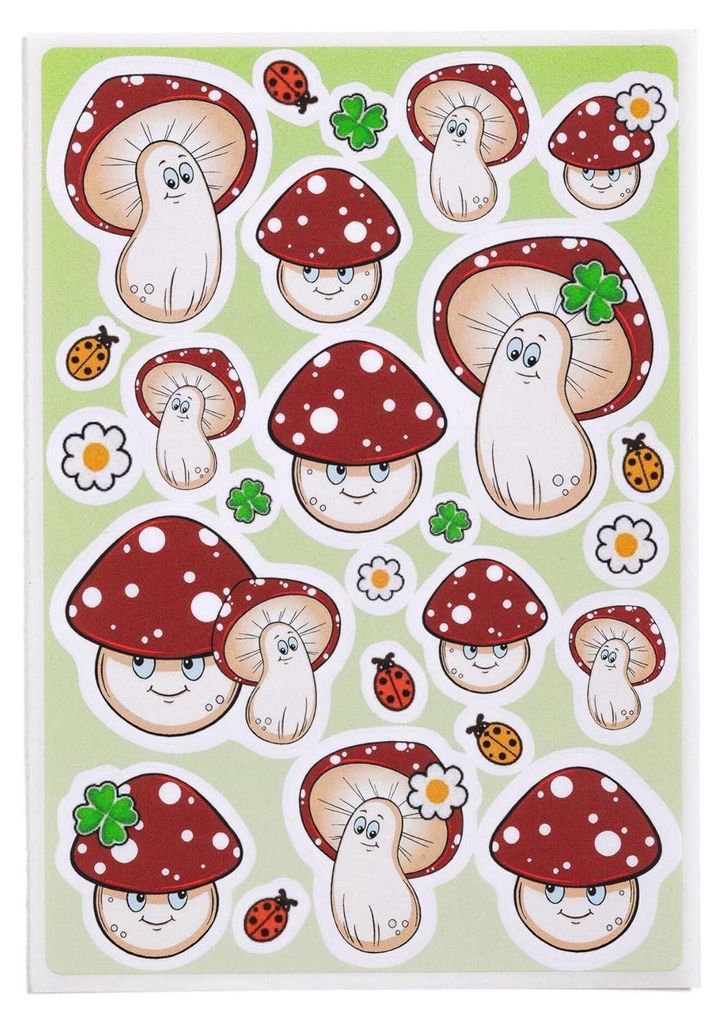 HERMA 15746 HERMA Adesivo DECOR Funghi fortunati Immagine del prodotto 