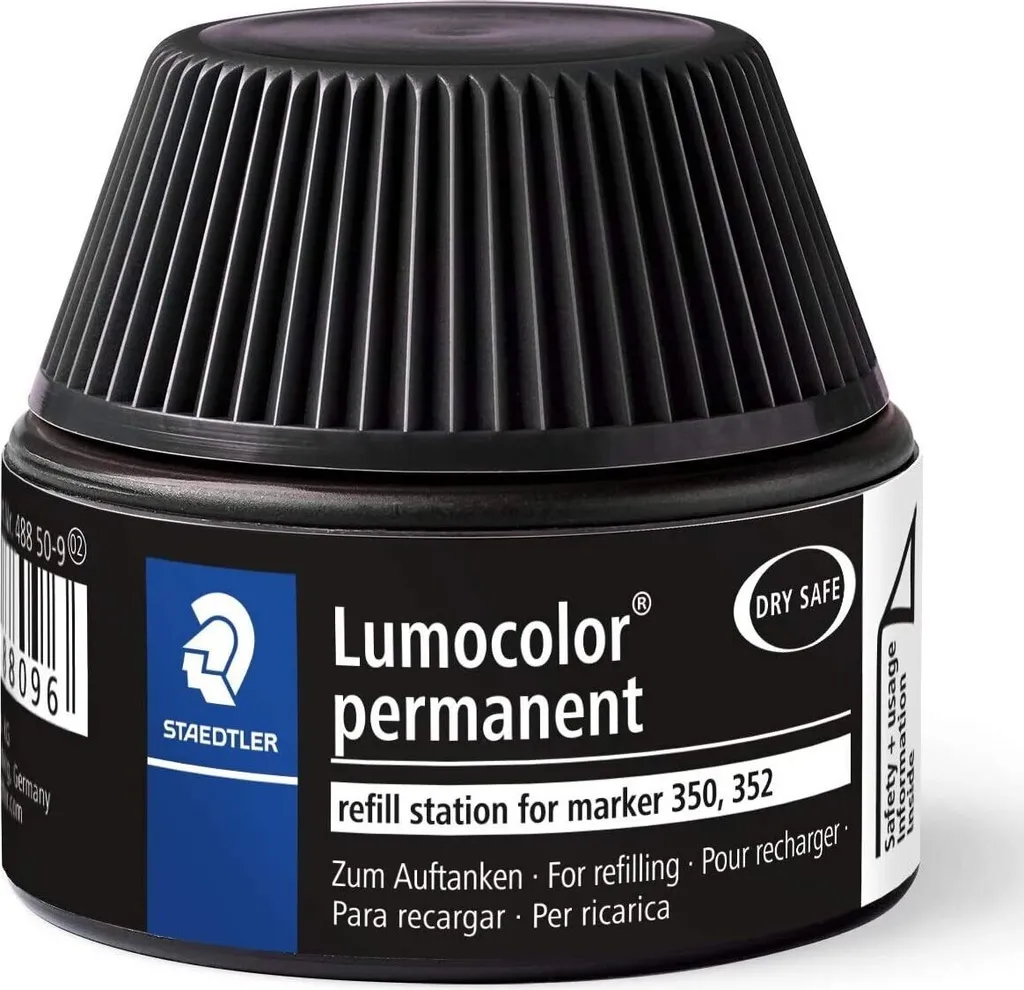 Staedtler Lumocolor 488 50-9 Ricarica Rapida Marker Nero - Business