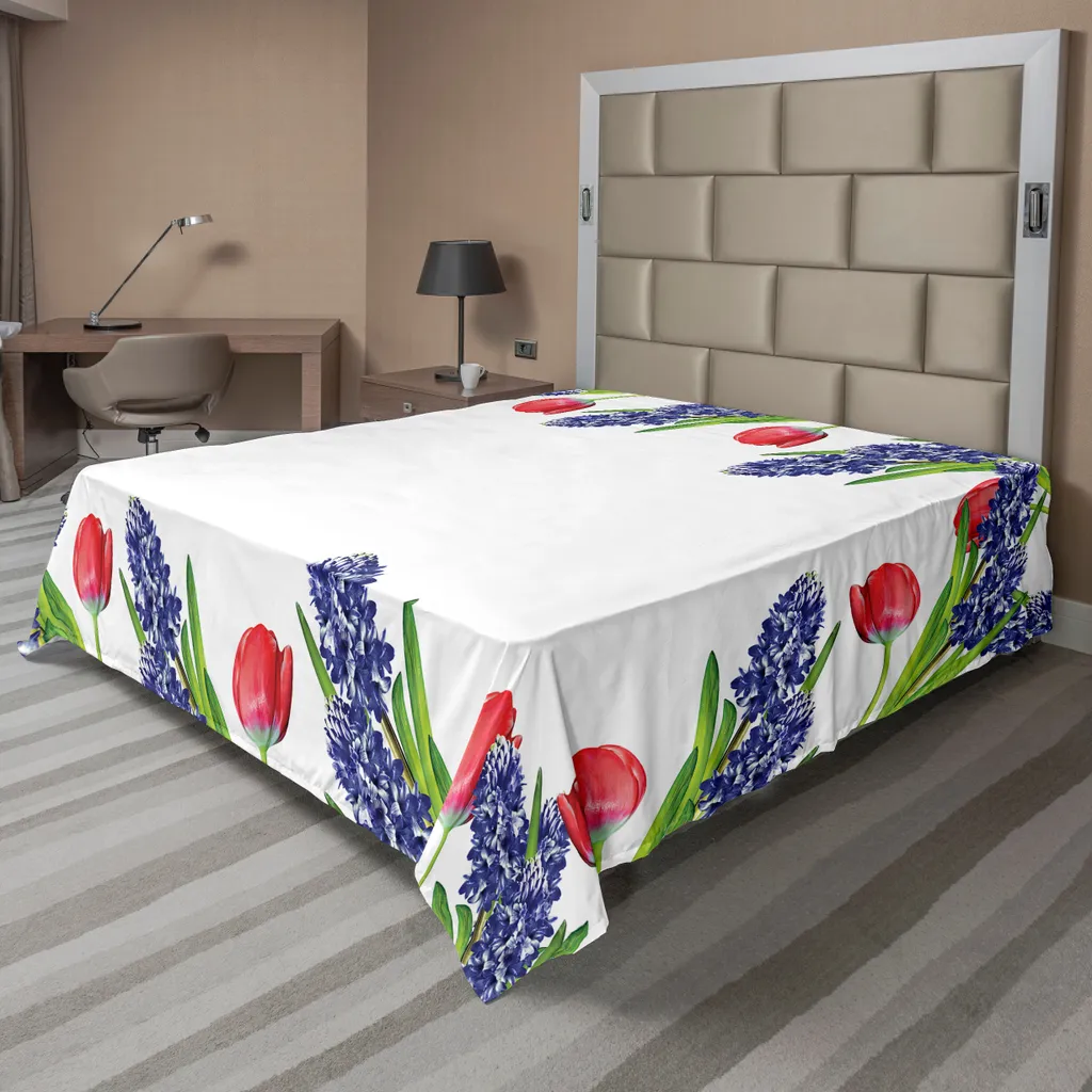 Drap de lit Tulipe infroissable et doux : fini les lits ternes et rêches