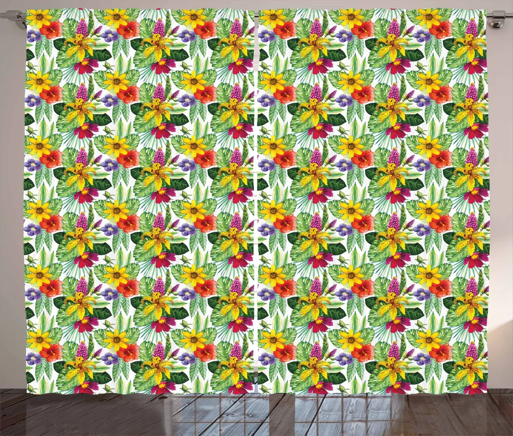 Tenda Finestra ABAKUHAUS 280x175 | Stampa Digitale Monstera Lily
