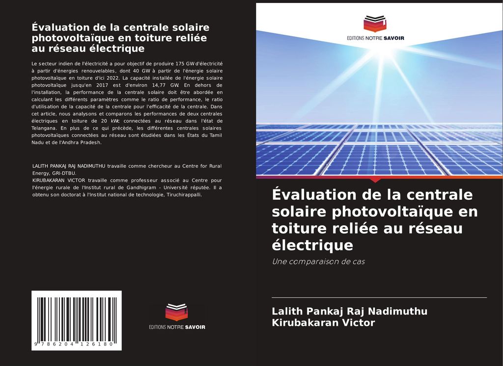 Évaluation de la centrale solaire photovoltaïque en toiture reliée au réseau électrique