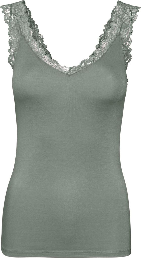 VERO MODA Spitzentop 'Rosa', 10287348, Laurel Wreath, Gr. XS
