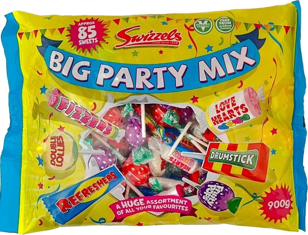 Swizzels Big Party Mix Bunte Süßigkeitenmischung ca. 85 Produktbild 