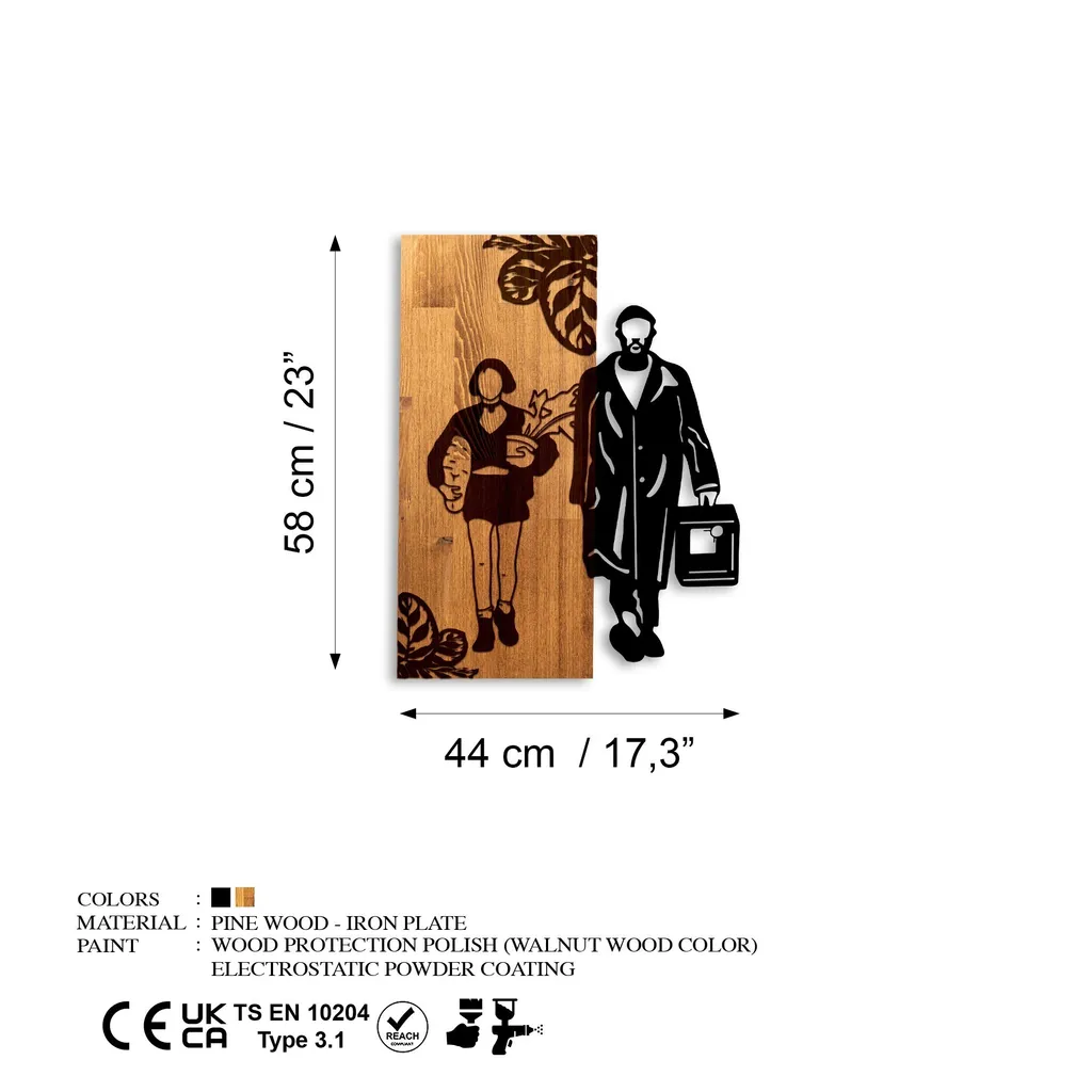 Accessoire Mural Bois Leon The Professional pour Salon ou Bureau