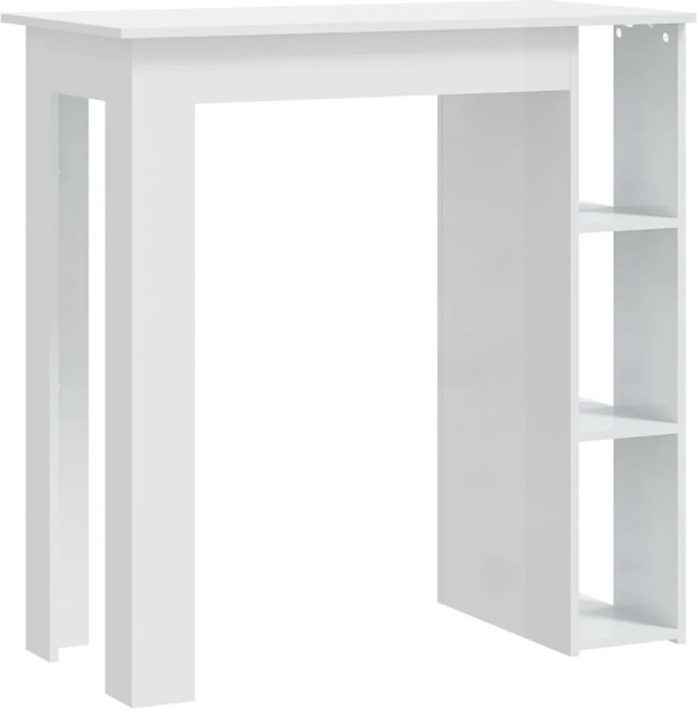 Offerta Tavolo Bar Bianco Lucido 102x50x103,5 cm - Mobile Cucina