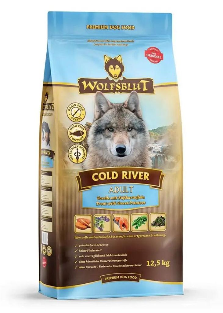 Sucha karma Wolfsblut Dorośli Ryba Słodki ziemniak 12,5 kg Zdjęcie produktu 