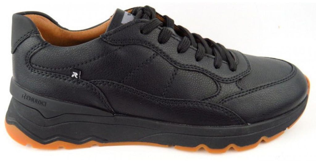 Rieker Herrenschuhe sportlicher Schnürer Schwarz Freizeit, Schuhgröße:45 EU