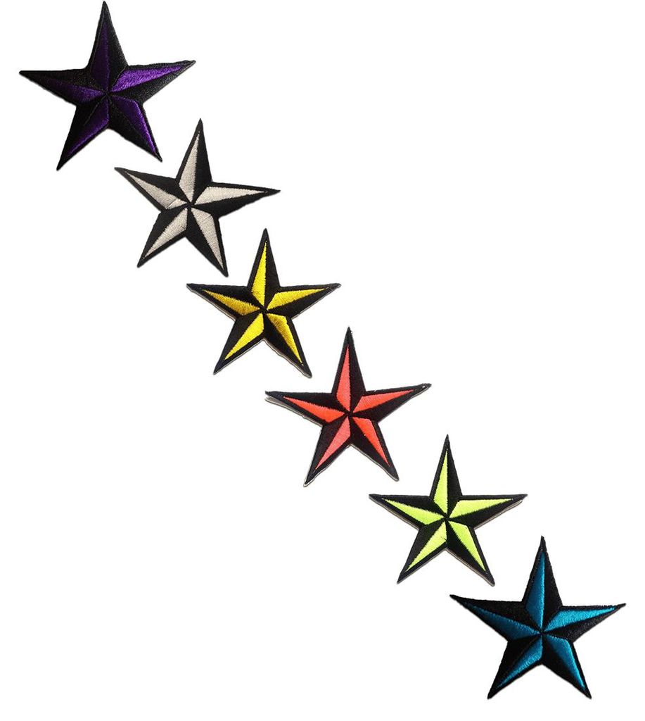 Stern - Aufnäher, Bügelbild, Aufbügler, Applikationen, Produktbild 
