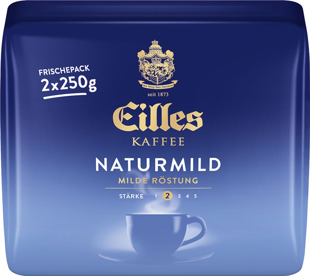 EILLES KAFFEE Naturmild, 2x250g gemahlen