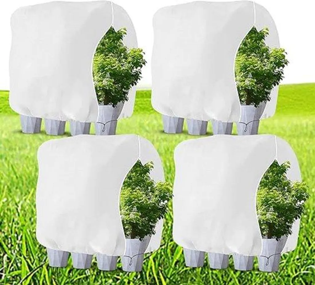 Anti-gel plantes : 4 housses d'hivernage 200 x 240 cm pour jardin et potager