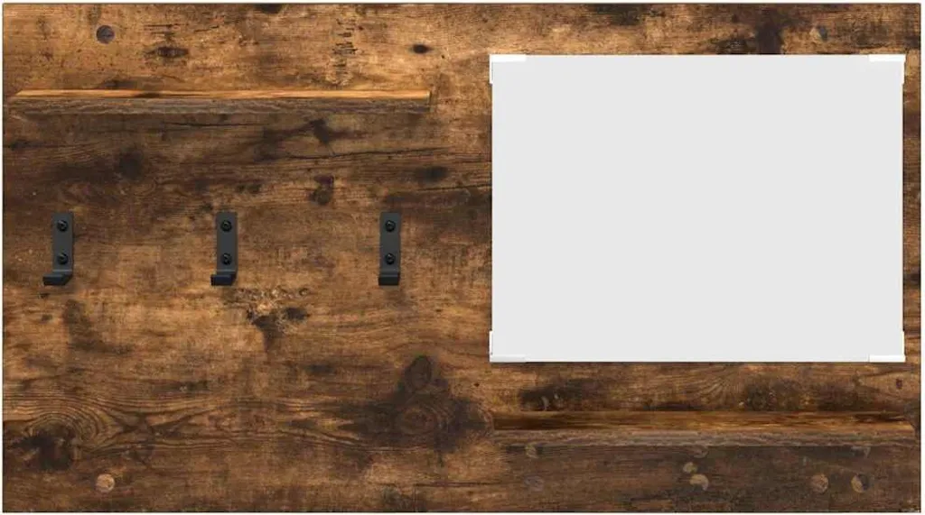 Comodino Sottile a Muro Rovere Affumicato 90x50 - Ottimizzazione Spazi - 5