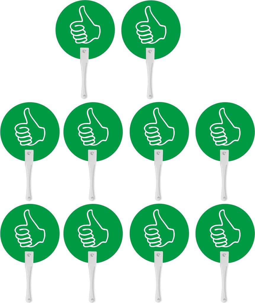 10Pcs Daumen-up Daumen Down Klassenzimmer Abstimmung Paddel Lehrer Student Antwort Bord Wahr Falsch Boards