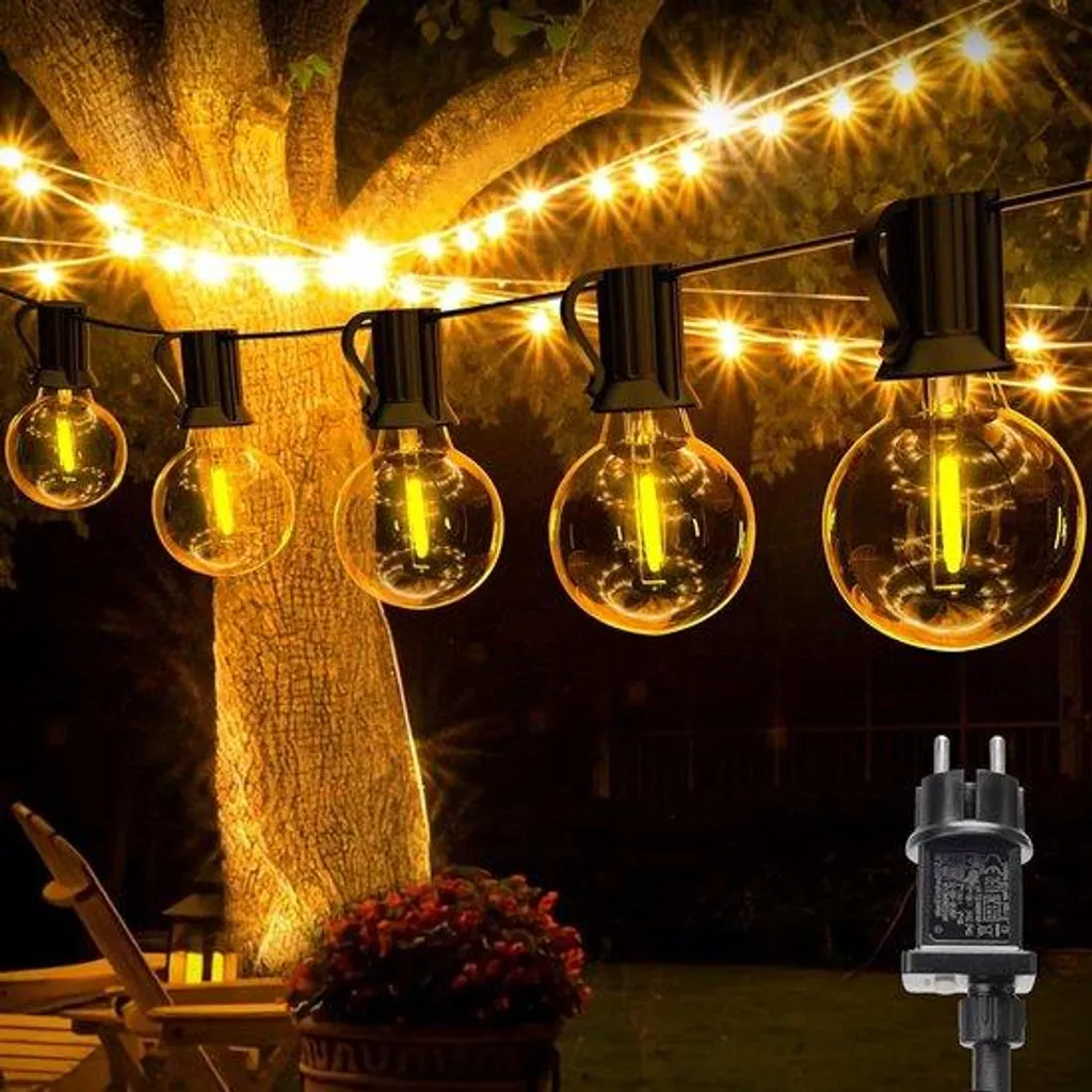 Guirlande lumineuse LED 10m pour décoration mariage et soirée extérieur