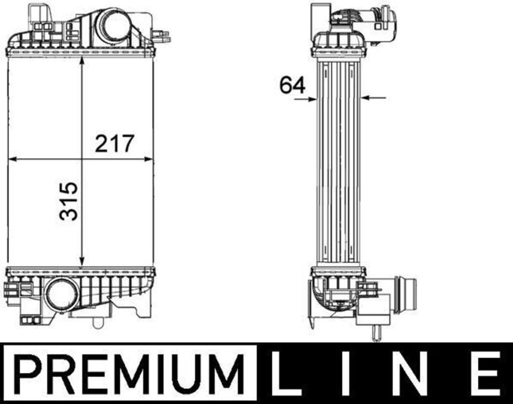 Ladeluftkühler MAHLE CI 263 000P