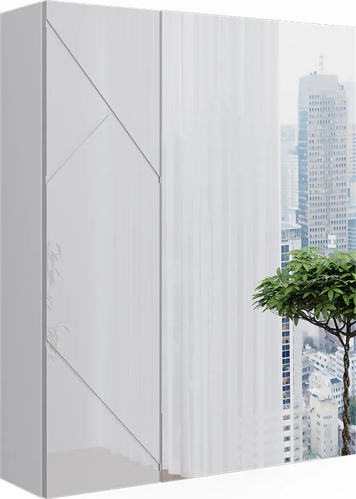 Armoire de toilette Vicco Irma miroir 60cm gain de place petite salle de bain