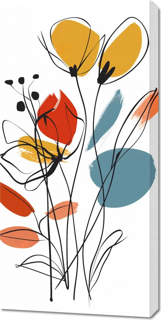 Quadro 50x100 cm Giardino in estate