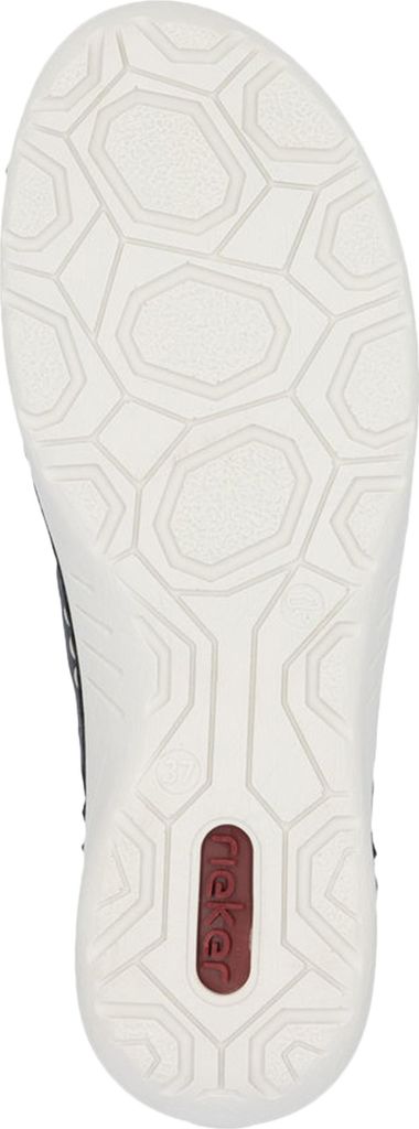 Rieker Damen Schnürschuh florales Lochmuster und weiche Produktbild 