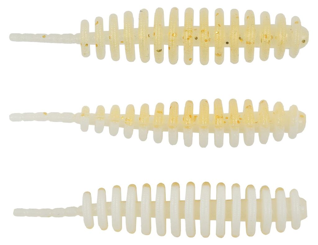 Spro Trout Master Master Worm 4,5cm Gold Glitter Gummiköder Produktbild 
