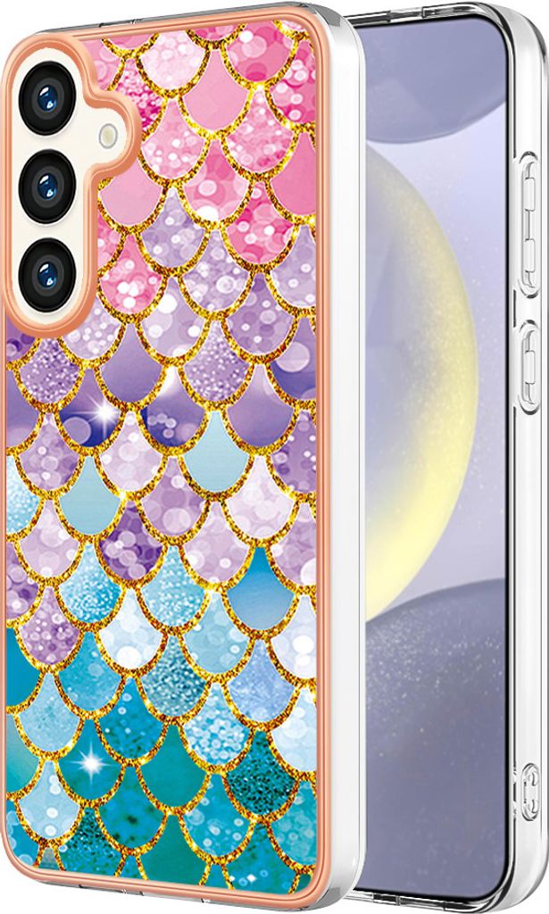 Galaxy S25+ Hülle, Muster Anti-Shock Weich TPU Bumper Schutzhülle für Samsung Galaxy S25+ Bunt