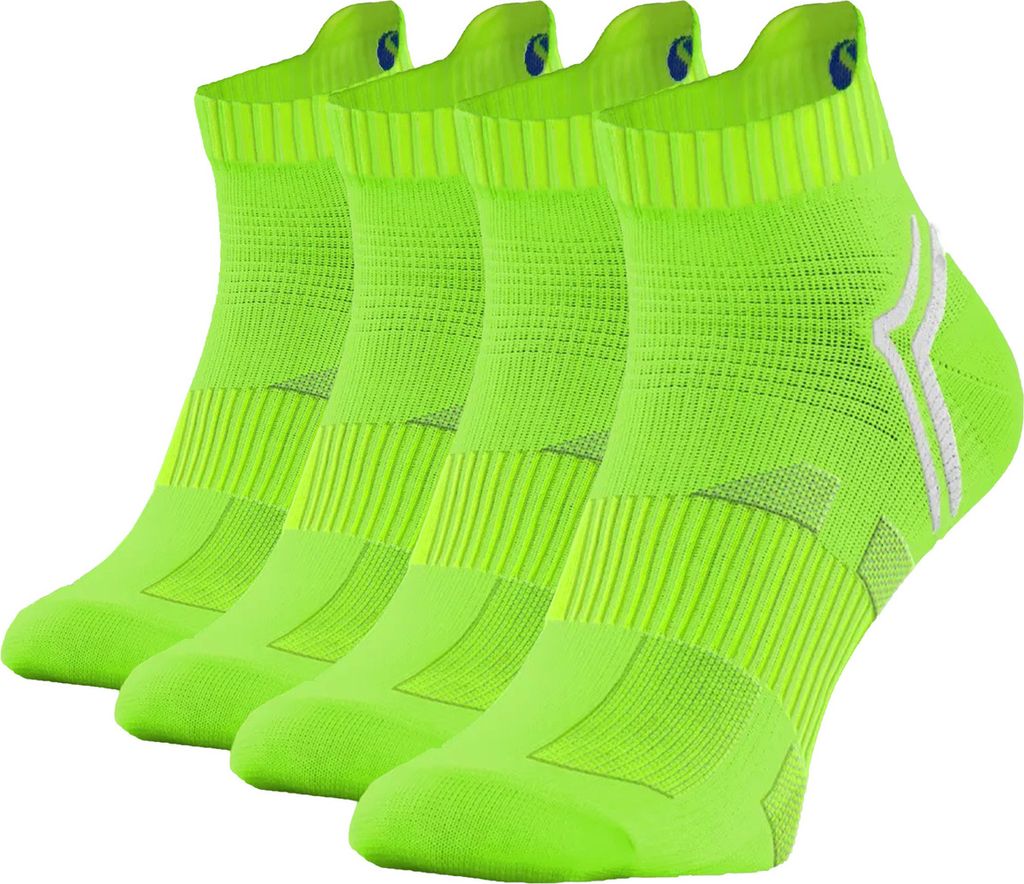 SESTIMI SKB08 – 4er Pack Sportsocken | Nahtlos, atmungsaktiv, elastisch | Laufen, Fitness, Nordic Walking | Für jede Wetterlage | 35-50 | EU