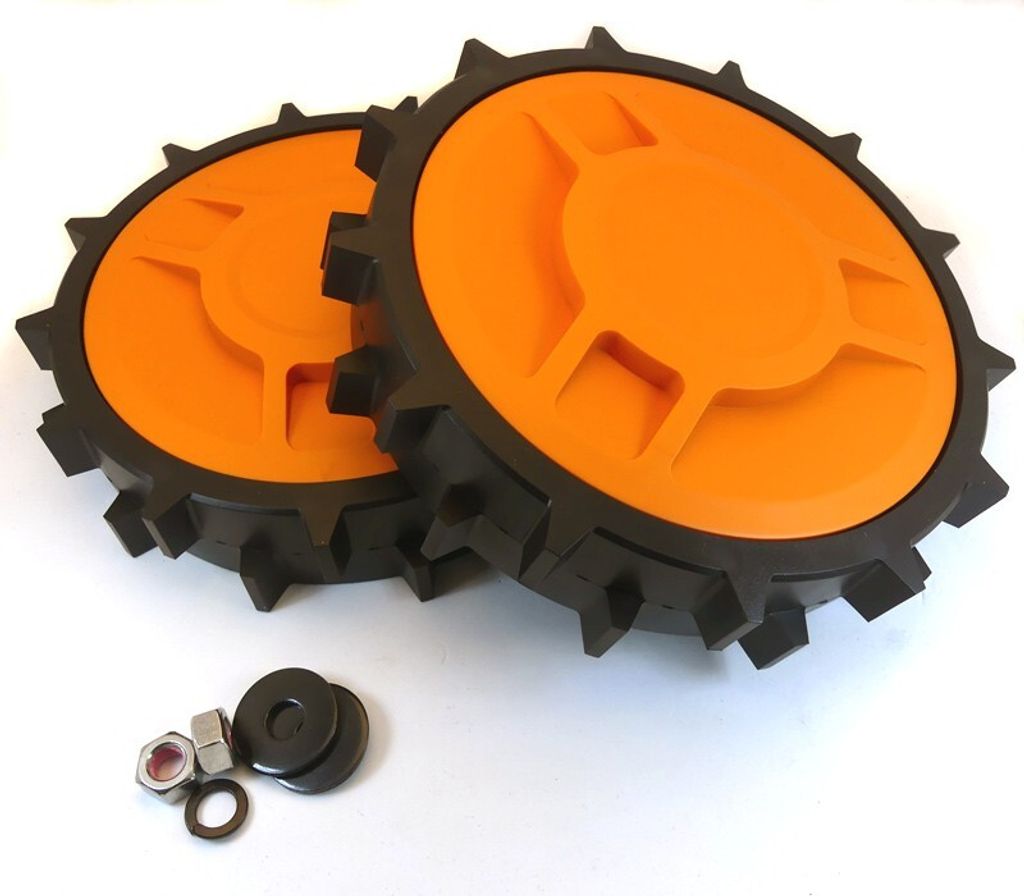 Original Off-Road Hinterrad, Reifen für Worx Landroid S500i, S300, M500, M700, M1000