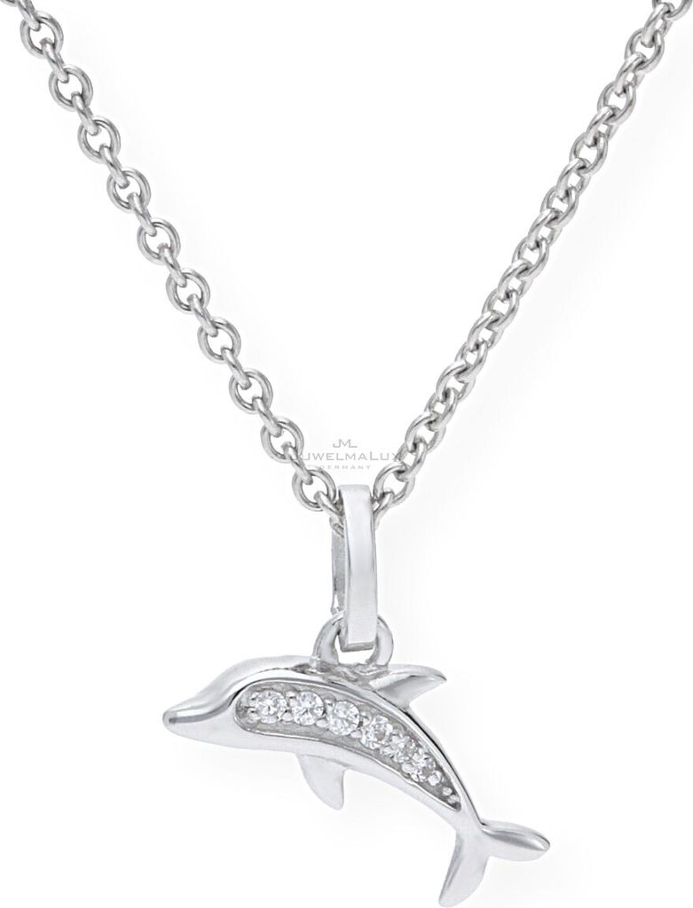 Kinder Delfin Anhänger Silber 925 Zirkonia JL10-02-0655 JuwelmaLux