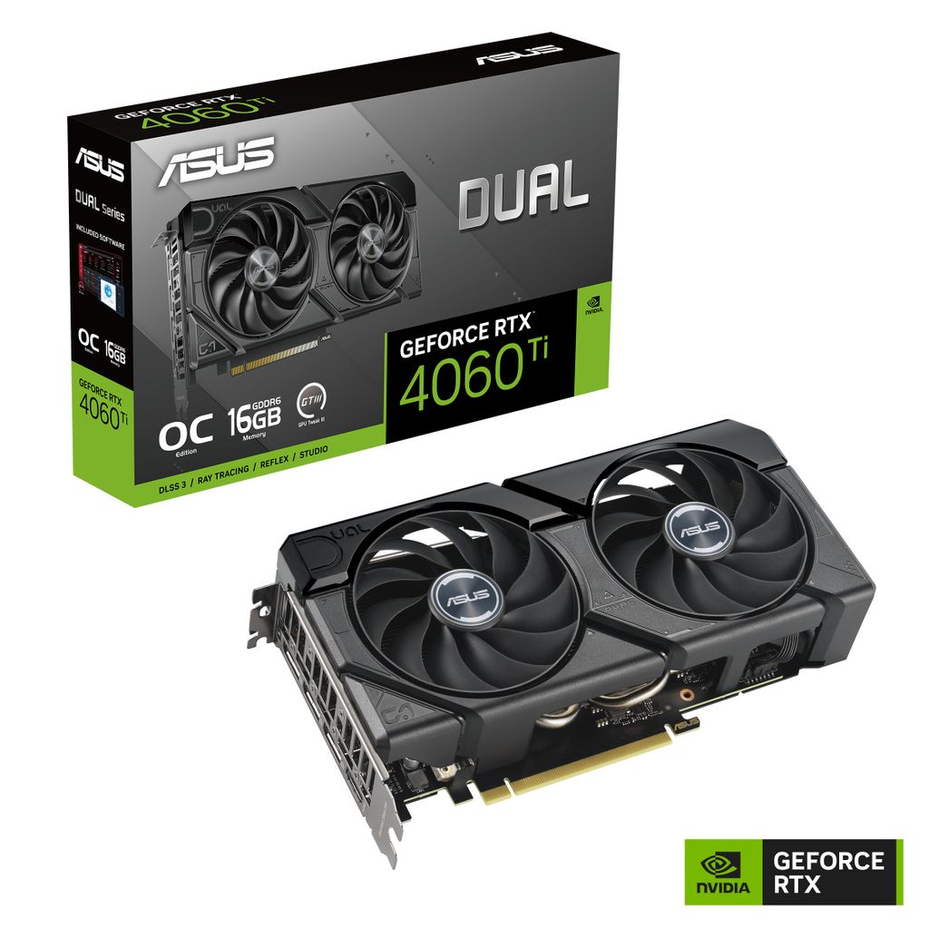 ASUS Dual -RTX4060TI-O16G-EVO NVIDIA GeForce RTX 4060 Ti 16 Produktbild 14