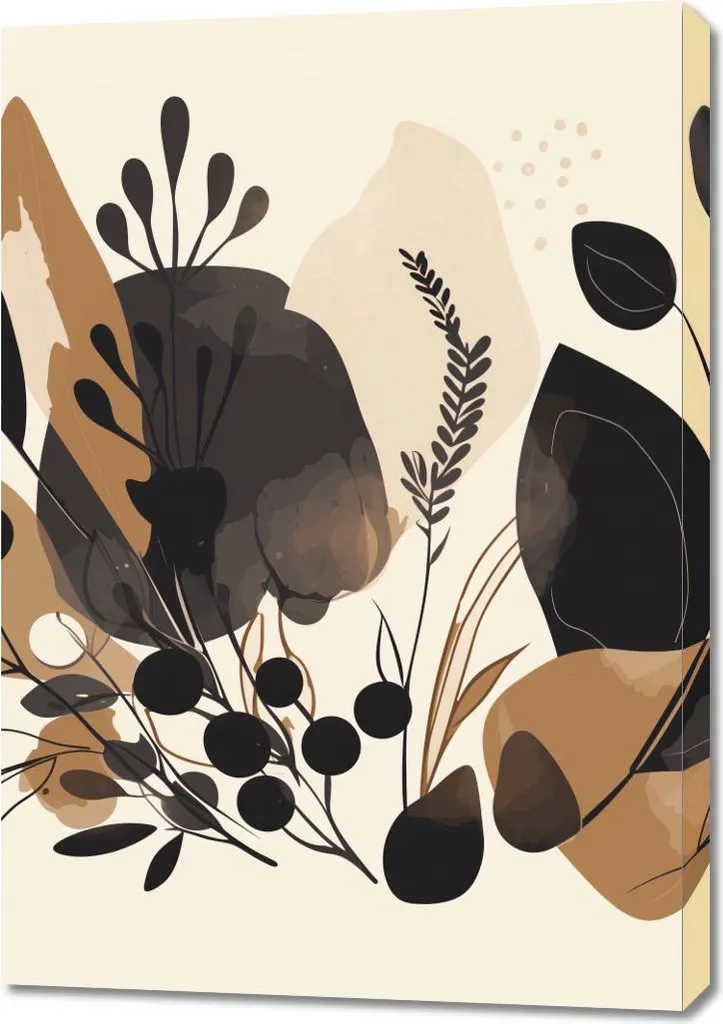 Quadro Moderno Flora 70x100 - Toni della Terra Luxury Wall Art