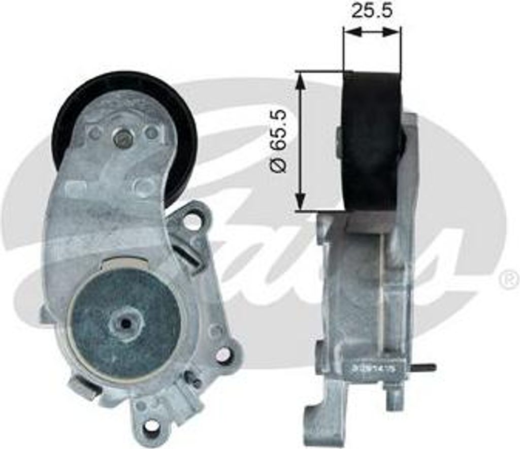 GATES T39379 Riemenspanner, Keilrippenriemen OE 1690293 kompatibel mit V70, V60, V50, V40, S80, S60, S40, C30, Transit, Tourneo, S-Max, Mondeo, Kug...