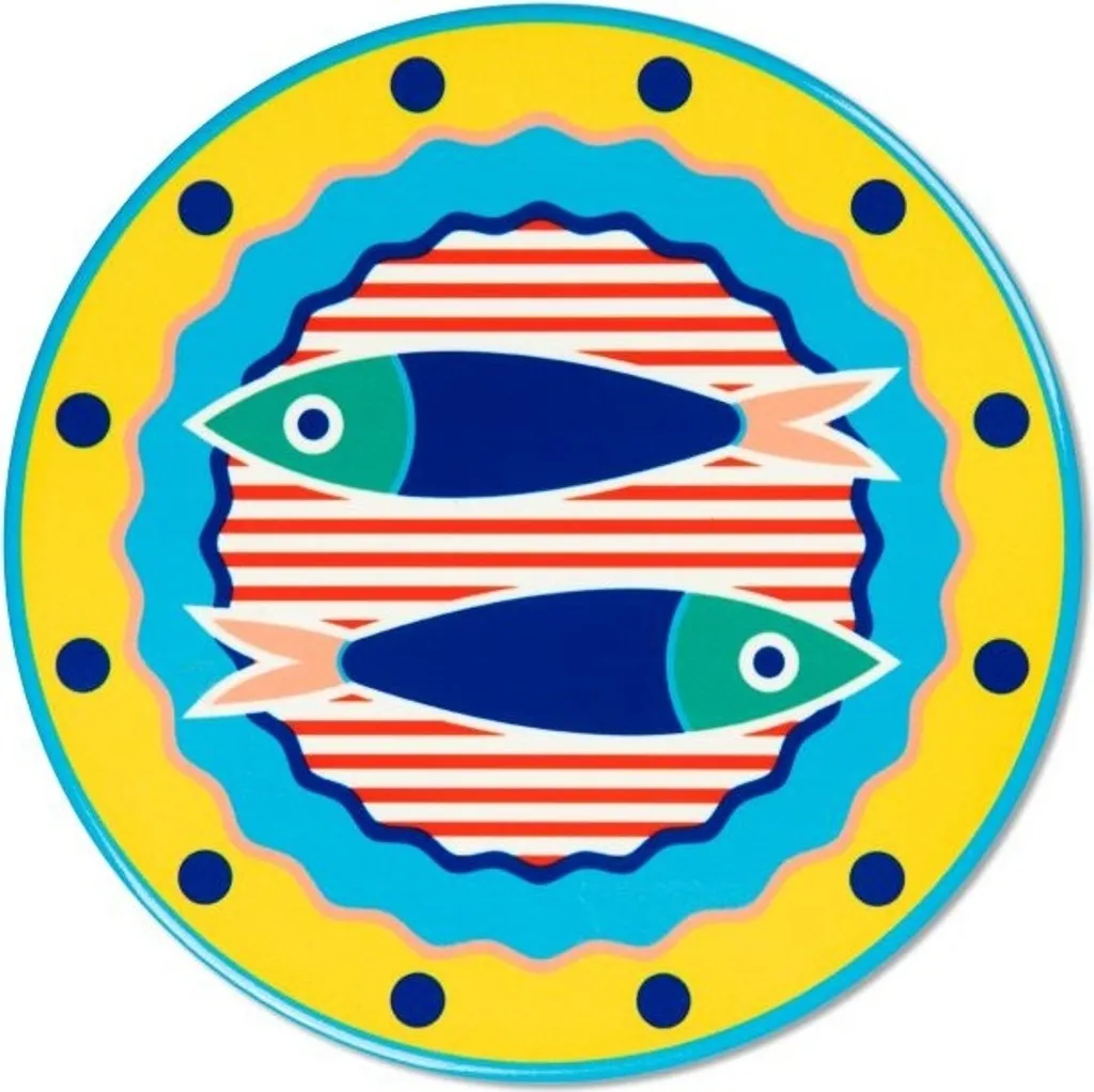 Sottopentola Excelsa Corfu' in Ceramica 16x16 cm | Sottobicchiere Colorato