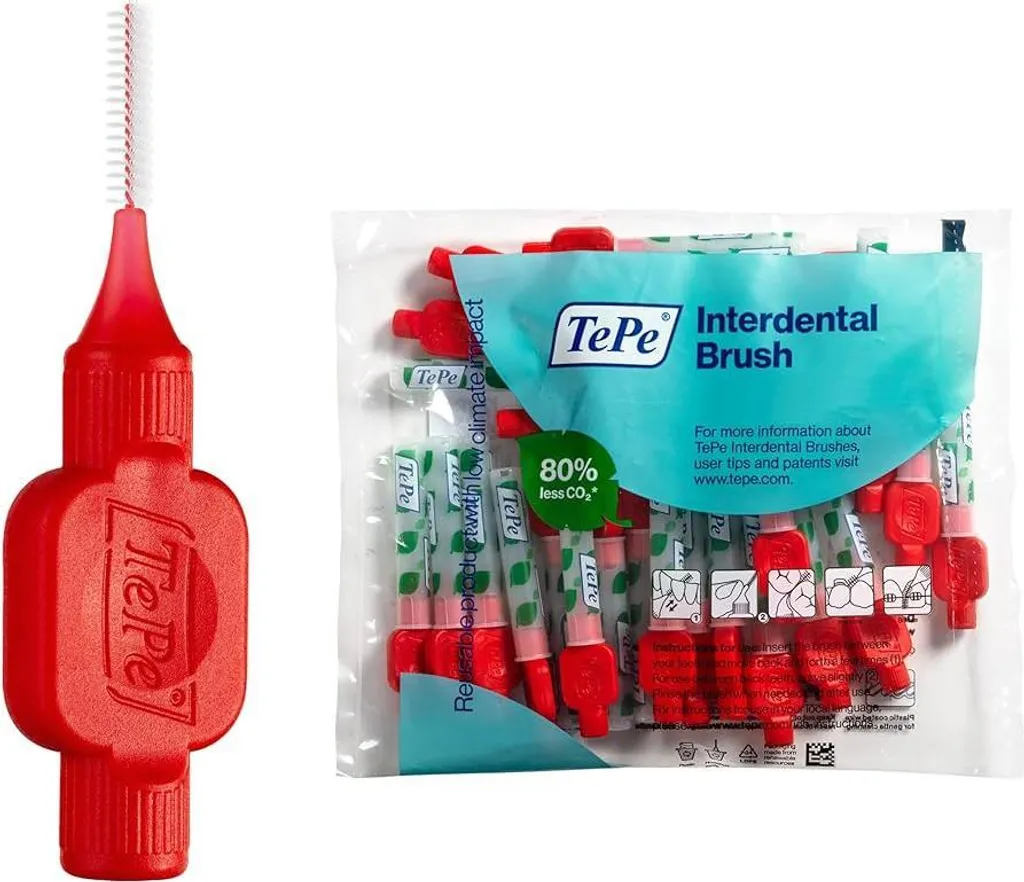 Hygiène Interdentaire TePe Brossettes 0,5 mm X-Soft Rouge Clair x25