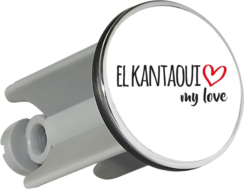 Huuraa Waschbeckenstöpsel El Kantaoui my love 4cm höhenverstellbar Abflussstopfen Geschenkidee