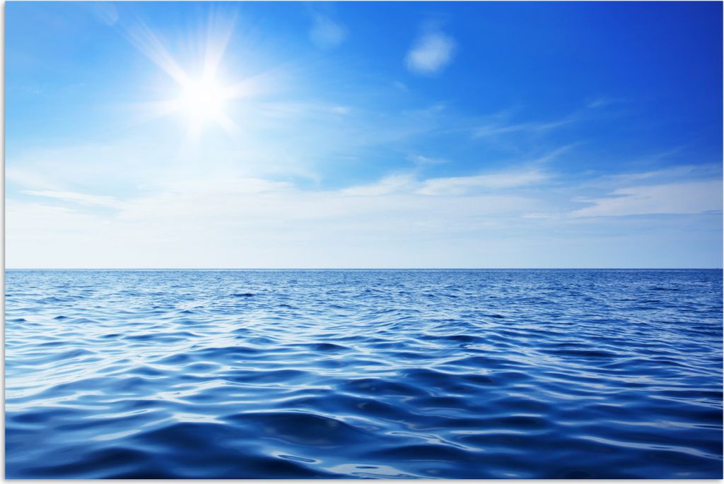MuchoWow Poster Meer - Sonne - Himmel 60x40 cm - Schlafzimmerdekoration