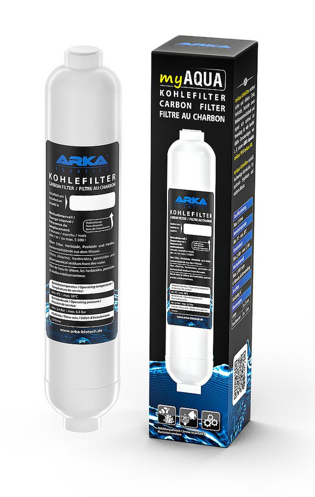 ARKA Aquatics myyAqua Ersatz Kohlefilter 190/380 für Osmoseanlage