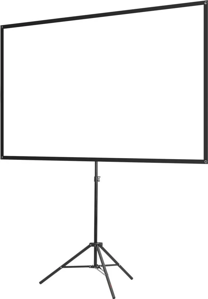 Schermo di proiezione a treppiede da 80 pollici con grandangolo da 160°, schermo per proiettore 16:9 4K HD - proiettore per interni ed esterni - schermo cinematografico portatile con borsa di trasporto per home cinema e presentazioni - 12