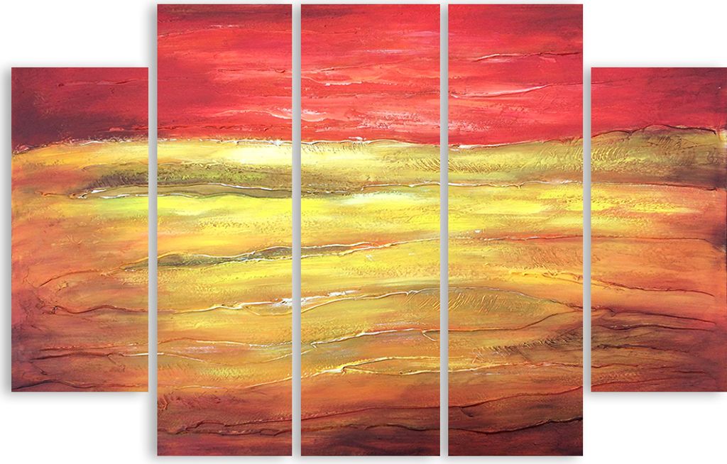Kunstdruck auf Leinwand - Sonnenuntergang - Wanddeko, Produktbild 