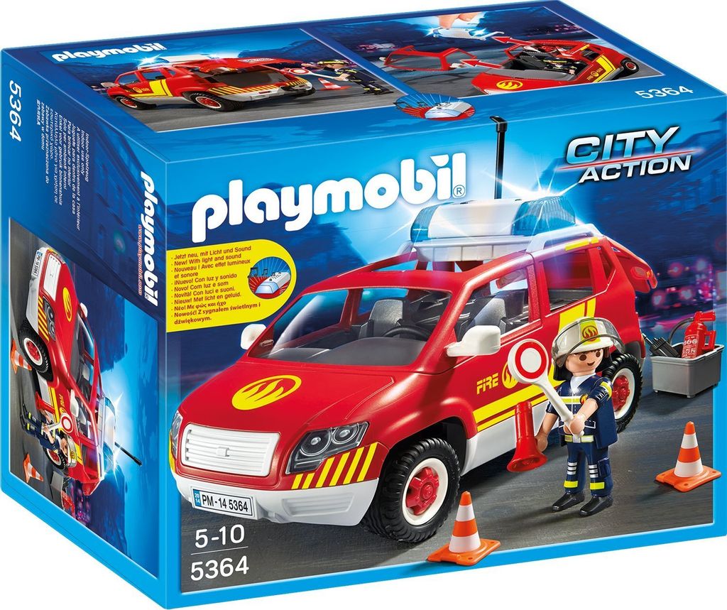 PLAYMOBIL 5364, Feuerwehrauto, 5 Jahr(e), AAA, Kunststoff, Mehrfarbig