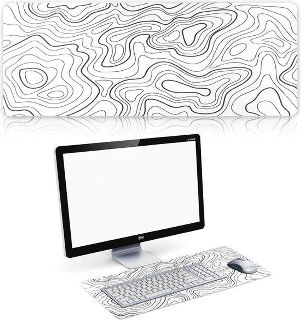 Tapis de souris grand format 30x80 cm : fini les glissements sur bureau