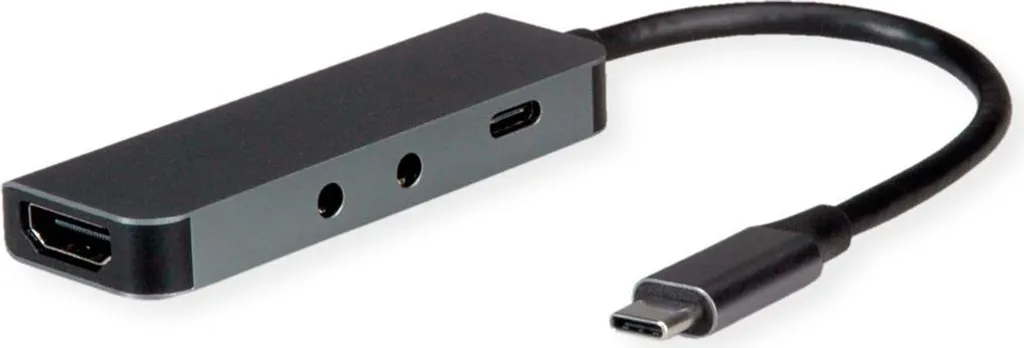 Station USB-C ROLINE 4K60Hz 100W PD avec Port Micro et Audio Jack