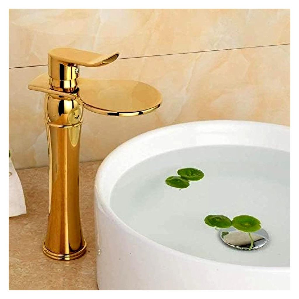 Wasserhahn Deckmontage Einhand-Waschbecken Gold Badarmaturen Messing Bad Eitelkeit Mischbatterien