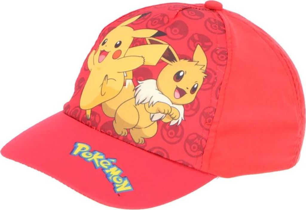 Pokemon Pikachu Jungen Kinder Basecap – Rot / 56