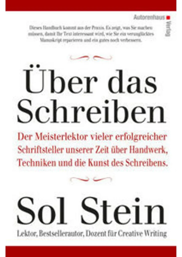 Livre Über das Schreiben, essai sur l'écriture et manuel de création